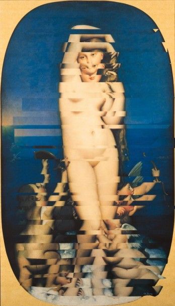 POL BURY (1922-2005) 
Venus Anadyomène, 2002
Monotype numérique sur toile.
Signé...