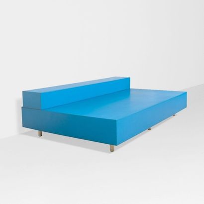 Maarten Van Severen (1956-2004) 
BB97 blue bench, 1997
Mousse polyuréthane, aluminium...