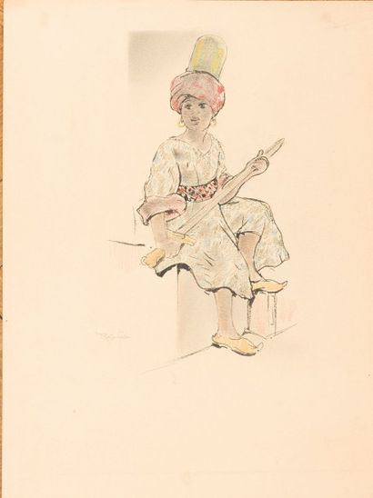 Armand Rassenfosse (1862-1934) 
Orientale à l'épée
Projet pour servir à l'illustration...
