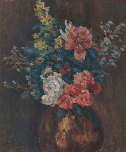 Maximilien Luce (1858-1941) 
Bouquet
Huile sur toile, signée en bas à gauche.
H_55...