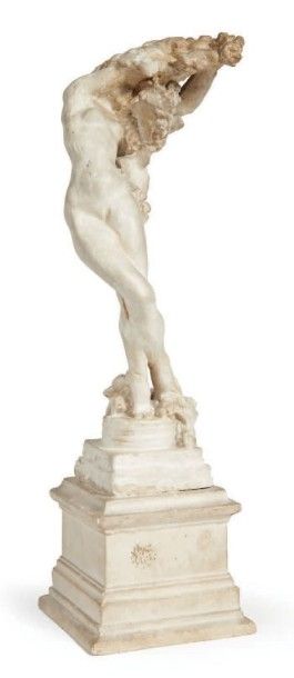 Jules DESBOIS 1851-1935 
La treille (1907)
Epreuve en plâtre, signée.
H_26 cm
Bibliographie:...