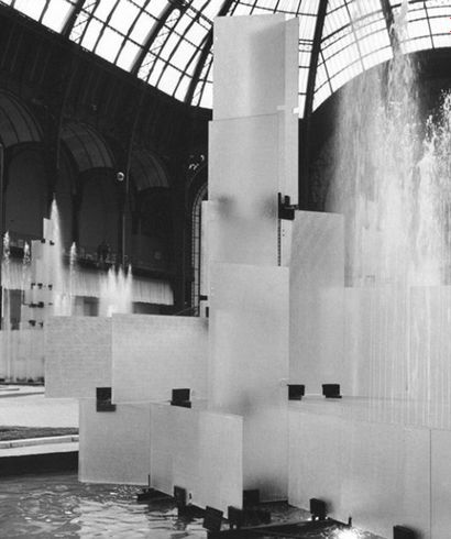 FRANCESCO MARINO DI TEANA (1920 - 2012) Fontaine, 1958 Structure en acier à patine...