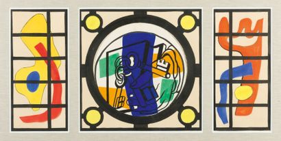 FERNAND LÉGER (1851-1955) 
Ensemble exceptionnel de dix tryptiques représentant:
La...