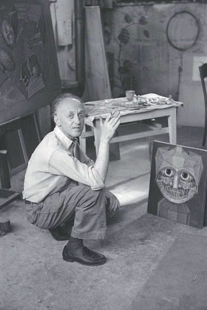 Victor Brauner (1903-1966) 
The secret, 1953
Peinture et feutre sur papier.
Signé...