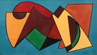 Atanasio Soldati (1896-1953) 
Abstraction, 1950
Huile sur toile.
Signée en bas à...