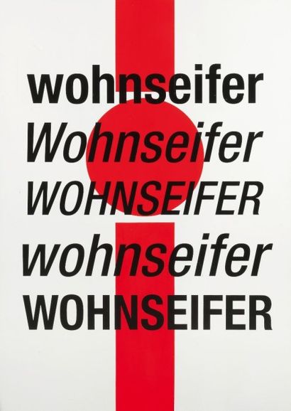 JOHANNES WOHNSEIFER (NÉ EN 1967) 
Untitled, 2004
Peinture sur métal
Signée au dos
H_140...