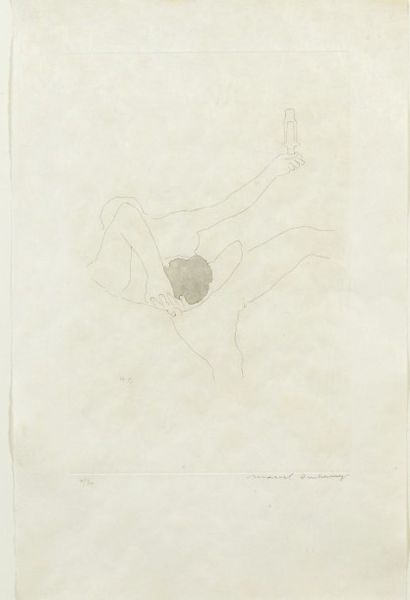 Marcel DUCHAMP (1887-1968) 
The Bec Auer, 1968
Gravure sur papier japon.
Signée en...