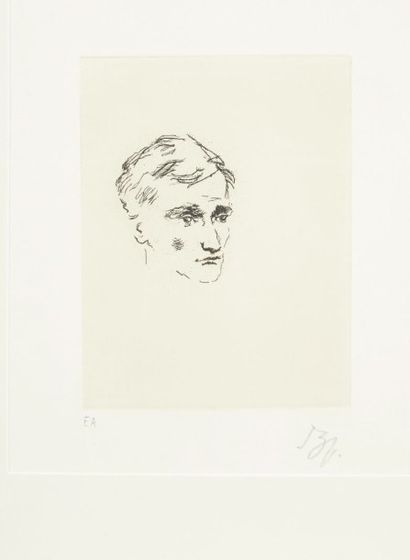 BALTHUS (1908-2001) 
Portrait
Gravure. Signée.
Edition E.A H_22 cm L_16,6 cm