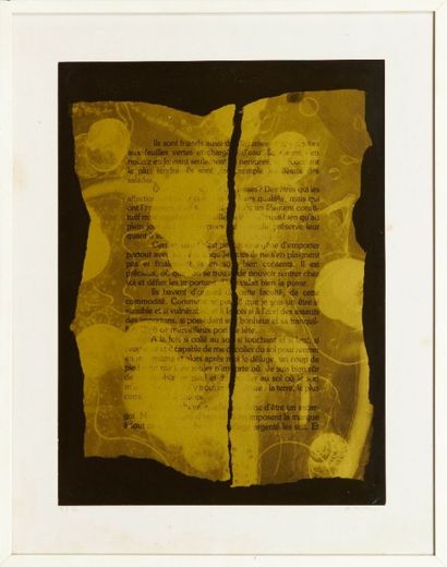 André VILLERS (né en 1930) 
Dans l'espace Gilli. Lithographie ?texte de Françis Ponge?...