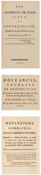 null [ÉTATS GÉNÉRAUX 1789]. Recueil de 26 pièces. 1789. 26 pièces reliées en 1 volume...