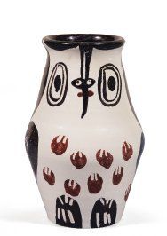 PABLO PICASSO (1881-1973) Hibou marron noir, 1951 Vase en céramique peinte Tirage...