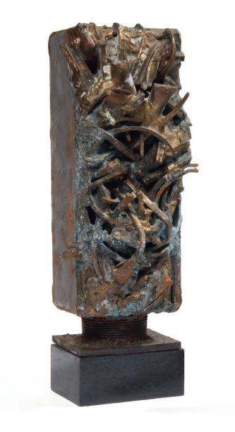 JIM BREWER Composition Epreuve en bronze et alliage H_29 cm Provenance : collection...