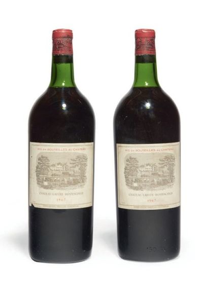 null 2 MAGNUMS
CHÂTEAU LAFITE ROTHSCHILD 1er GCC Pauillac 1967
Étiquettes légèrement...