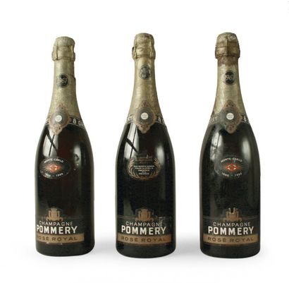 null 3 BOUTEILLES
CHAMPAGNE POMMERY Rosé Royal 1961