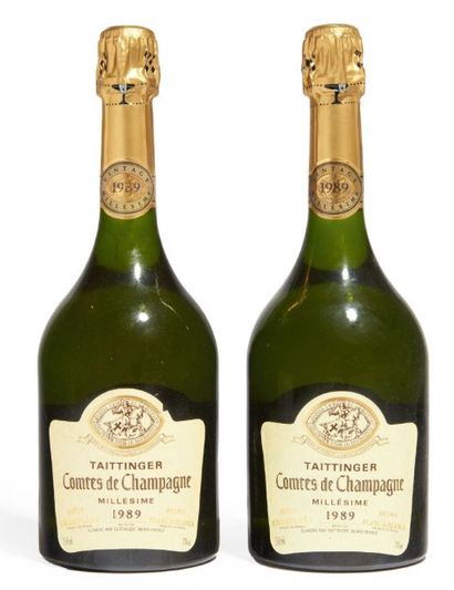null 2 BOUTEILLES
CHAMPAGNE TAITTINGER Comtes de Champagne Blanc de blancs 1989