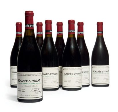 null 8 BOUTEILLES
ROMANÉE SAINT VIVANT Grand cru.
Domaine de la Romanée Conti 19...