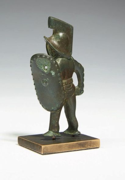 null GLADIATEUR MIRMILLON.
Statuette représentant un Mirmillon au combat. Il est...