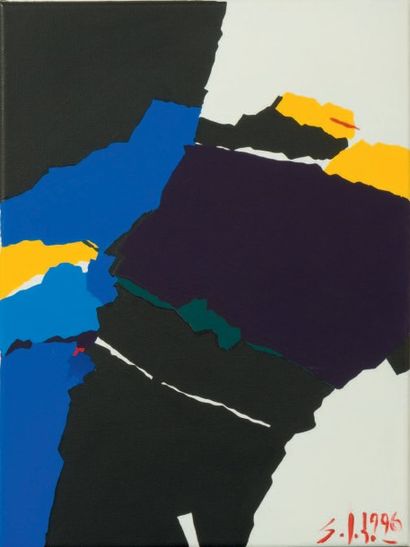 LUIS ENRIQUE SALAZAR-BEA (1956) 
Composition, 1996.
Acrylique sur toile.
Signée et...