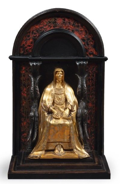 null SCULPTURE en bronze doré représentant Marie d'Espagne.
XIXe siècle d'après un...