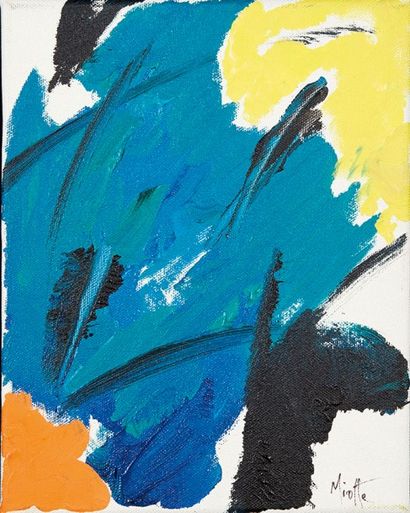 Jean MIOTTE (1926-2016) Sans titre Acrylique sur toile. Signée en bas à droite. H_25...
