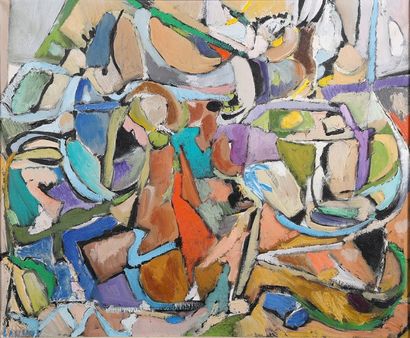 André LANSKOY (1902-1976) Composition
Huile sur toile.
Signée en bas à gauche
H_60...