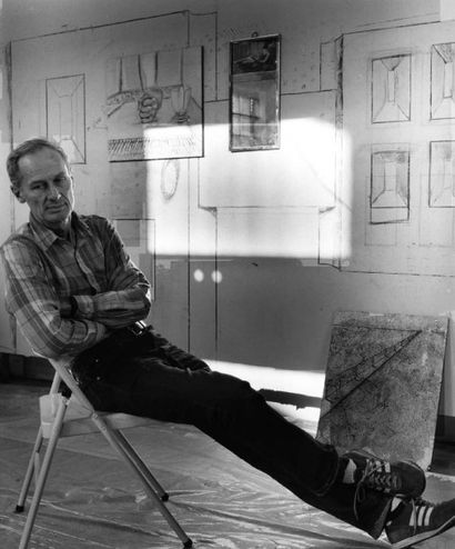 RICHARD ARTSCHWAGER (1923-2013) Abstraction, 1987
Acrylique sur panneau.
Signée,...