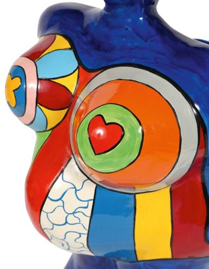 Niki de Saint Phalle (1930-2002) Nana vase, 1984 Sculpture en résine peinte. Signée...