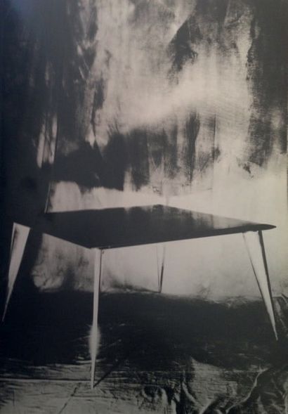 PHILIPPE STARCK (NÉ EN 1949) 
Table de salle a manger modele «M. Lang»
Acier et palissandre
Édition...