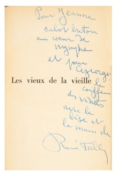 FALLET (René) Les Vieux de la vieille. Paris, Denoël, 1958.
In-8. Toile.
ÉDITION...