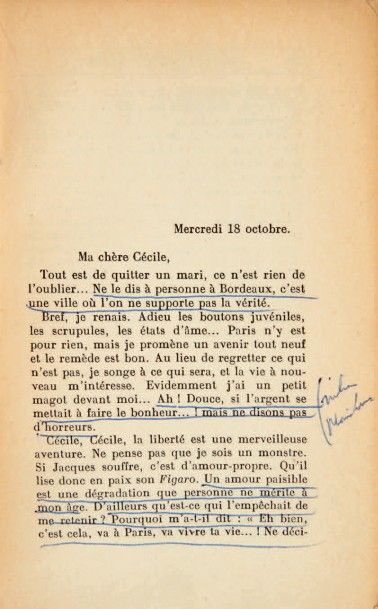 NICOLE [PASTURIER (Françoise)] Les lions sont lâchés. Paris, René Julliard, 1955.
In-12....