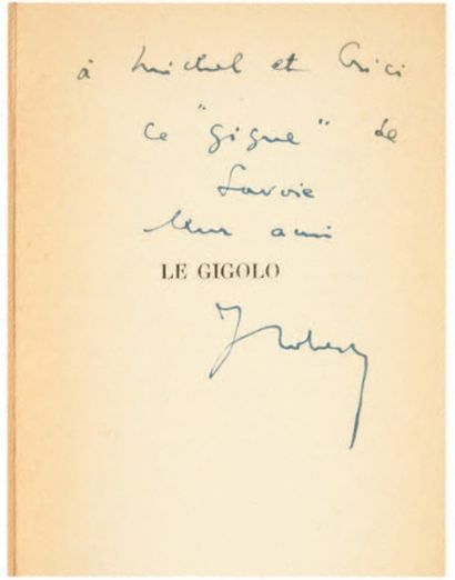 ROBERT (Jacques) Le Gigolo. Paris, René Julliard, [18 juin 1959].
In-8. Broché (tache...