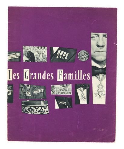 LA PATELLIERE (Denys de) et Michel AUDIARD Les Grandes Familles. Paris, Cinedis,...