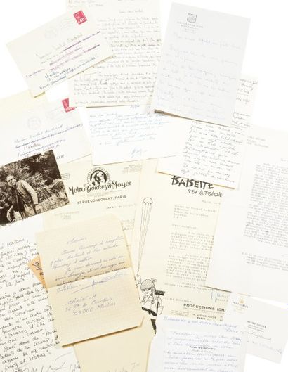 null Correspondance professionnelle et courriers d'admirateurs.
45 lettres autographes...