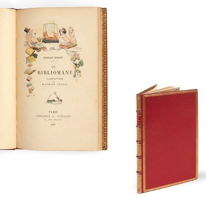 NODIER (Charles) Le Bibliomane. Vingt-quatre compositions de Maurice Leloir. Paris,...