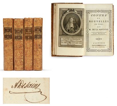 null Recueil des meilleurs contes en vers. 

A Londres [Paris, Cazin], 1778.
4 vol....