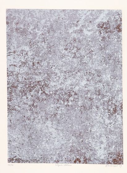 Jean Dubuffet (1901-1985) 
Légende plâtreuse, 1959
Estampe.
Signée, datée en bas...