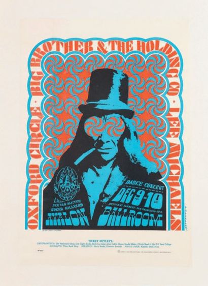 VICTOR MOSCOSO (NÉ EN 1936) 
Big Brother and the holding company, 1966
Affiche de...