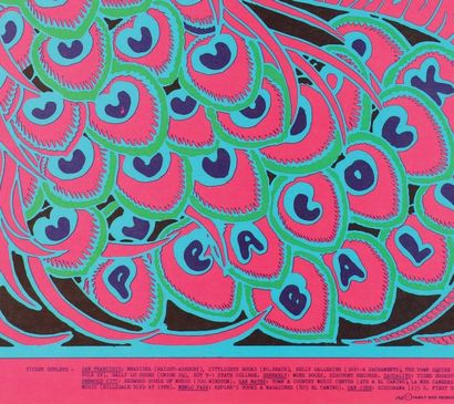VICTOR MOSCOSO (NÉ EN 1936) 
The Doors, Avalon Ballroom, 1967
Affiche signée en bas...