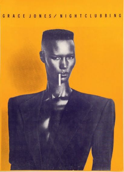 Jean-Paul Goude (né en 1940) 
Grace Jones, Nightclubbing, 1981
Affiche.
H_69 cm 
L_50...