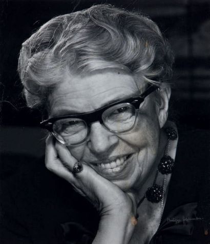 Philippe HALSMAN 
Eleanor Roosevelt, Première Dame, 1962
Signée en bas à droite.
H_31...