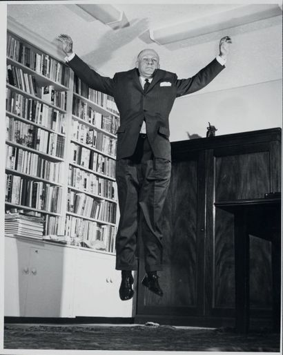 Philippe HALSMAN 
Jump series, Sir Walter W. Frese,
President of Hastings House Publishers,...