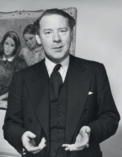 Philippe HALSMAN 
Harold Macmillan, Premier Ministre
Britannique, 1955
Tirage argentique...