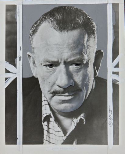 Philippe HALSMAN 
John Steinbeck, 1956
Tirage argentique d'époque.
Tampon au dos.
H_22,5...