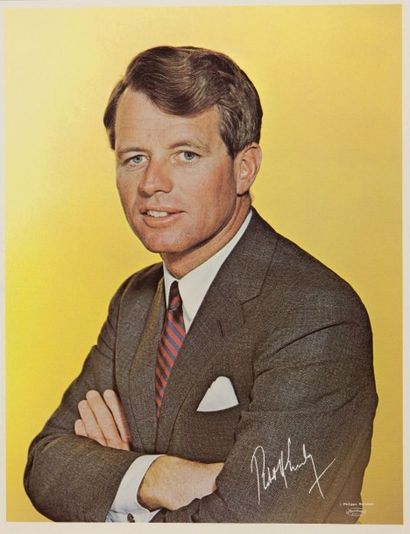 Philippe HALSMAN 
Robert F. Kennedy, Affiche de campagne, 1968
Impression en couleur
H_35,5...