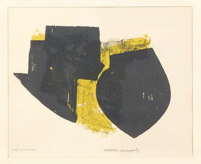 MANOLIS CALLIYANNIS (NÉ EN 1923) Composition abstraite
Lithographie imprimée en couleurs
Épreuve...