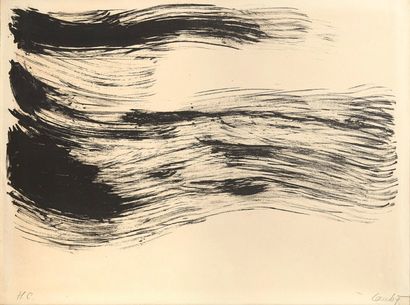René LAUBIES (1924-2006) Composition vague noire, 1964
Lithographie
Epreuve hors...