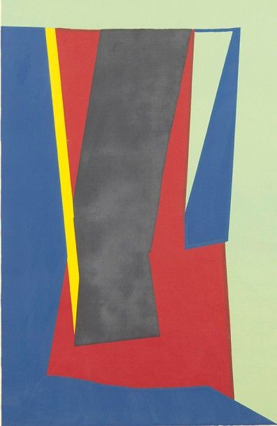 Richard MORTENSEN (1910-1993) Composition géométrique, 1955
Lithographie imprimée...