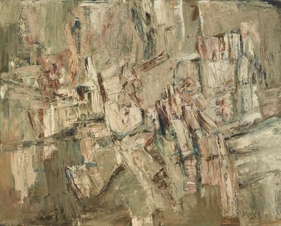 WILFRIED MOSER (1914-1997) Composition abstraite, 1957
Huile sur toile
Signée et...