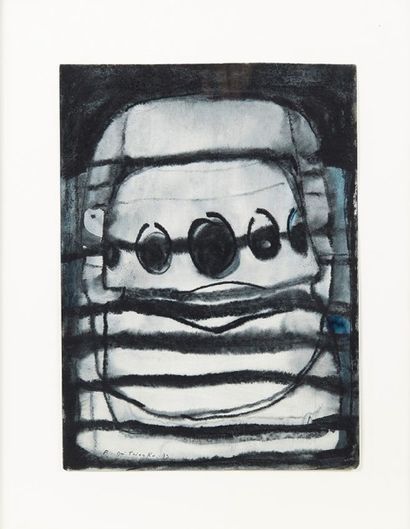 Pierre DMITRIENKO (1925-1974) Composition abstraite, 1973
Aquarelle et lavis sur...