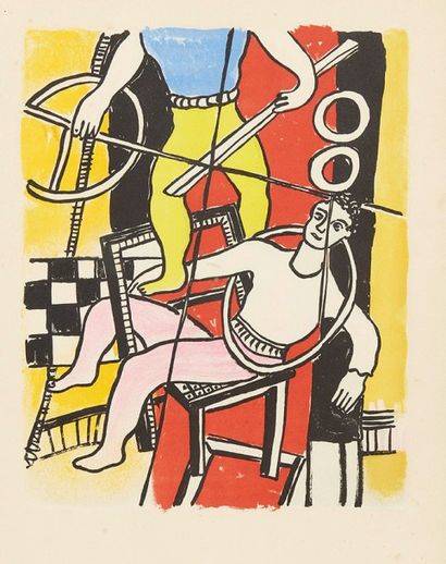 Fernand LÉGER (1881-1955) Le cirque, 1950
Ensemble de six lithographies en couleurs
Edition...